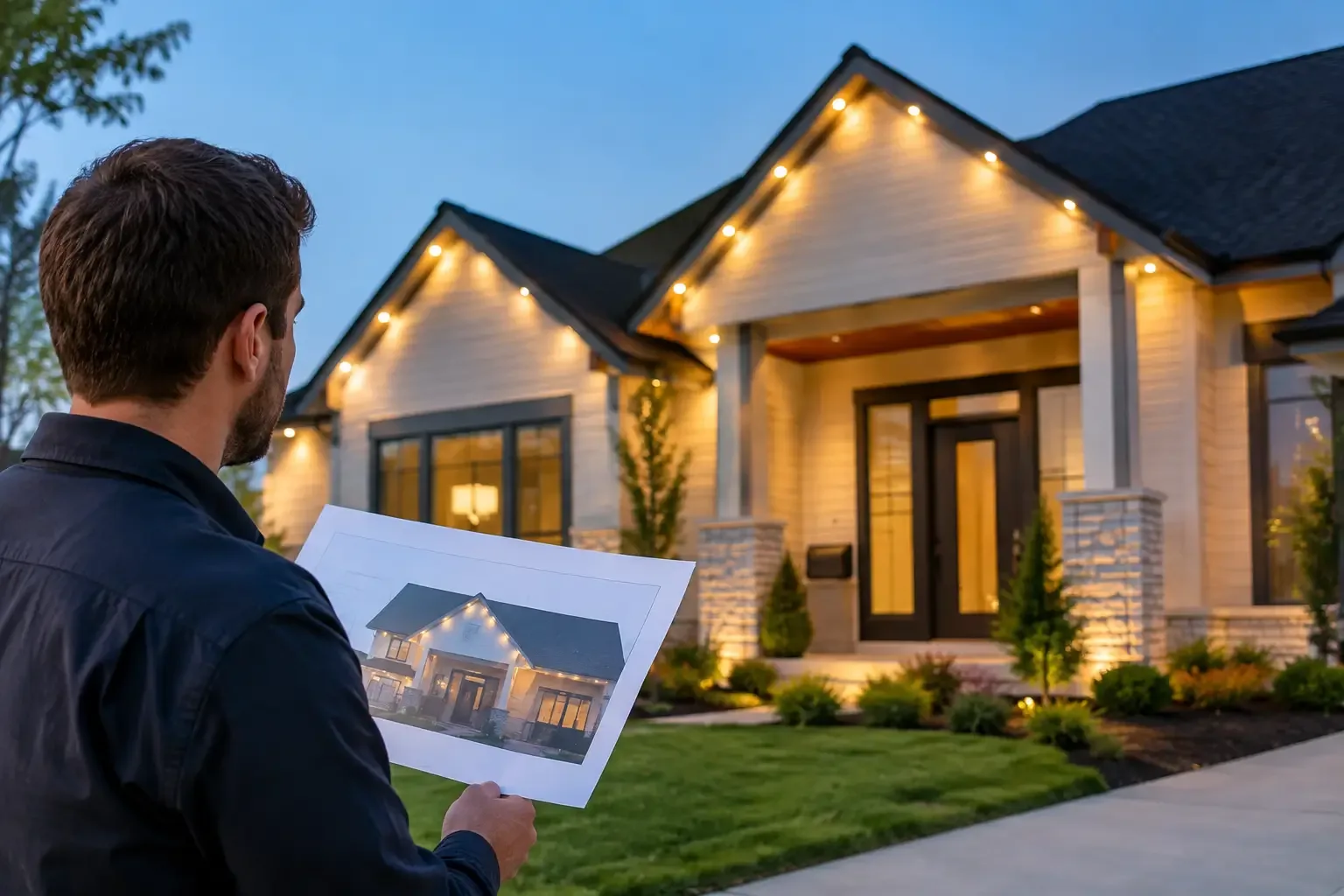 Featured image for How to Plan Roofline Lighting for Your Home