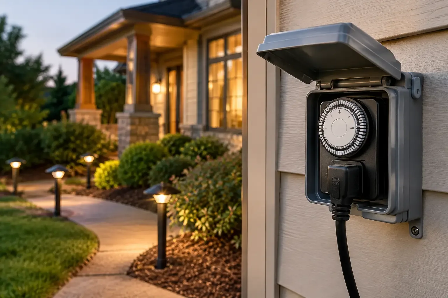 Featured image for How an Outdoor Lighting Schedule Timer Works